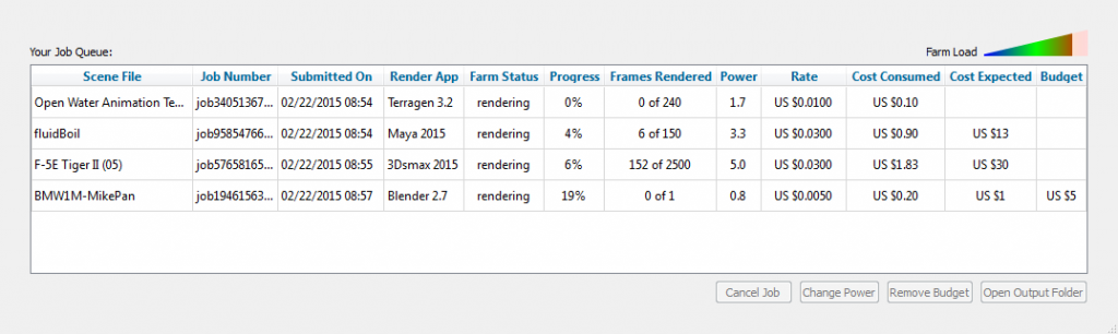 render queue viewer screenshot